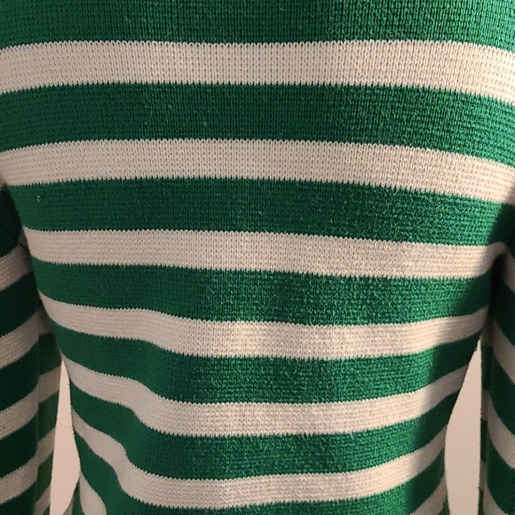 GAP green striped cotton sweater - Picture 11 of 13